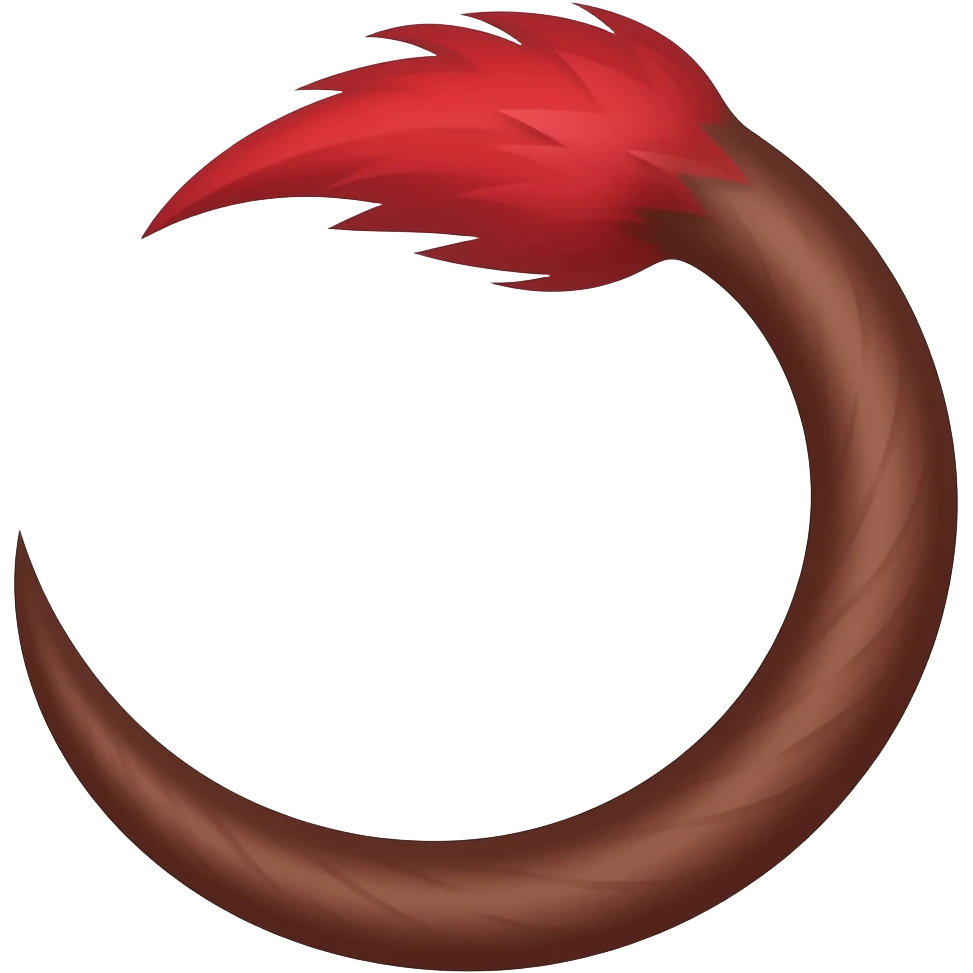 Vampire tail emoji