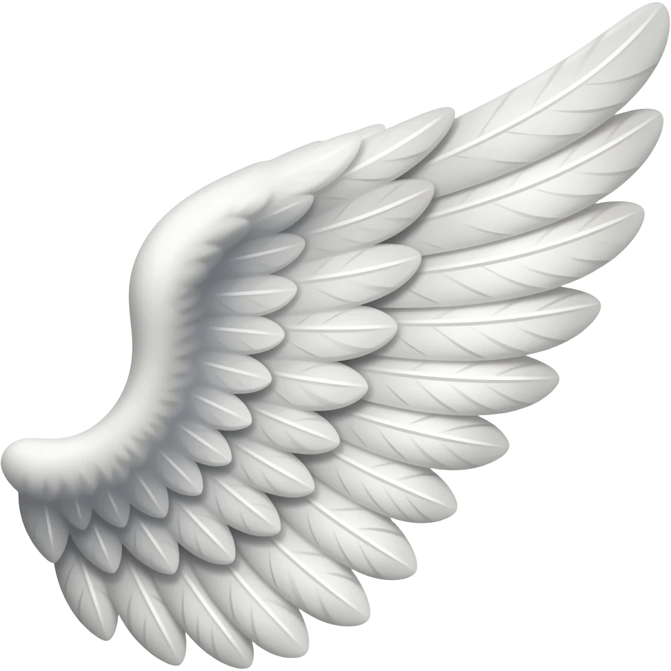 Одно крыло ангела emoji