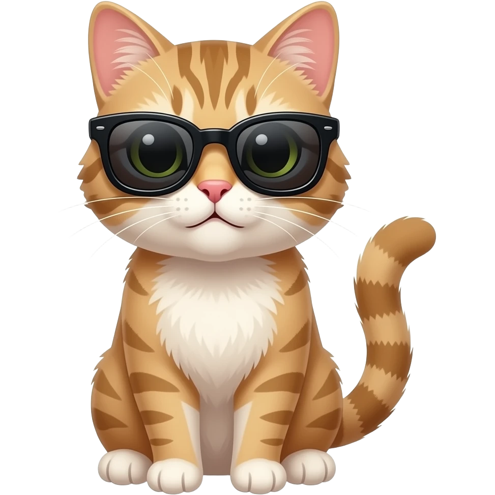 Cat wearing sunglasses emoji
