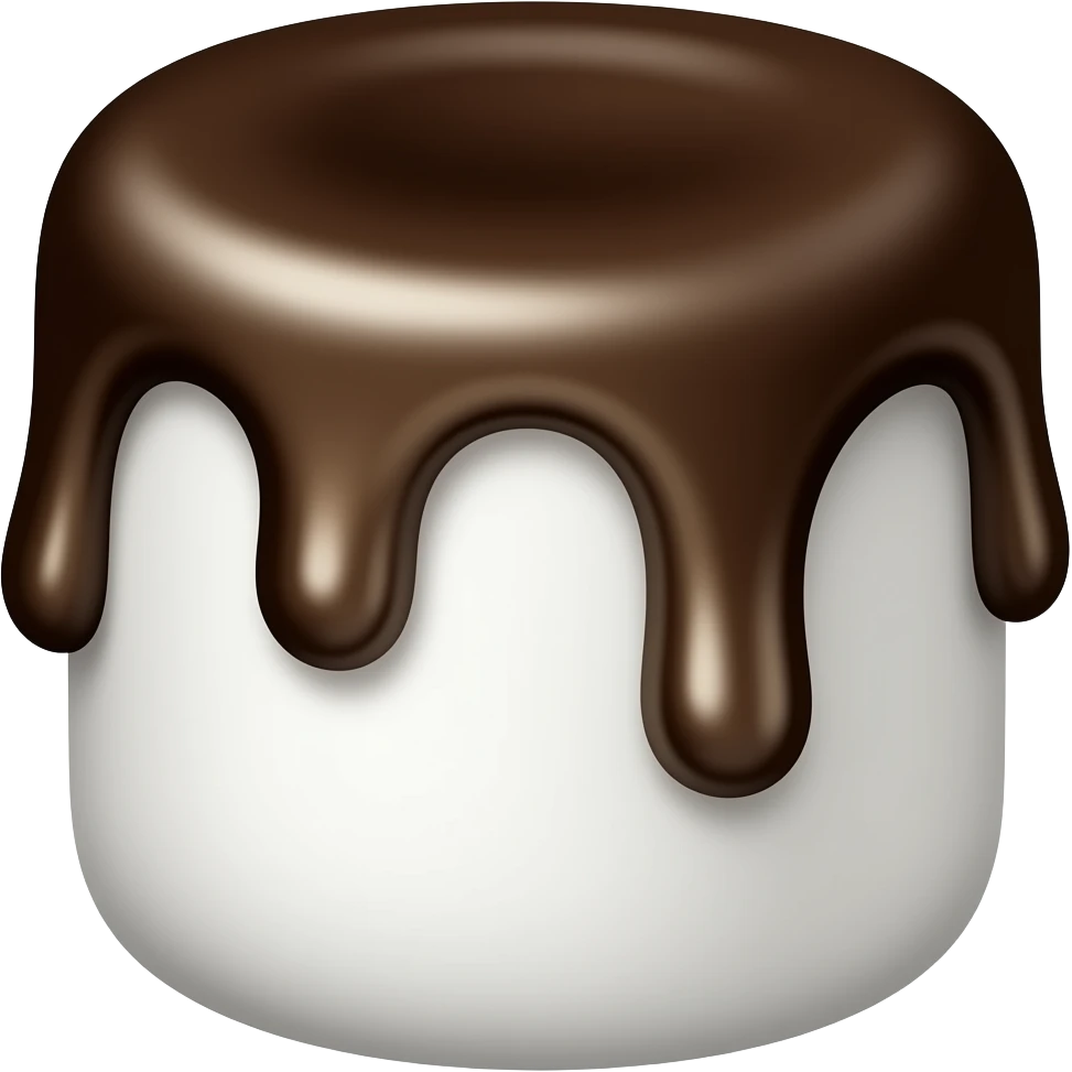 Зефир в тёмной глазури emoji