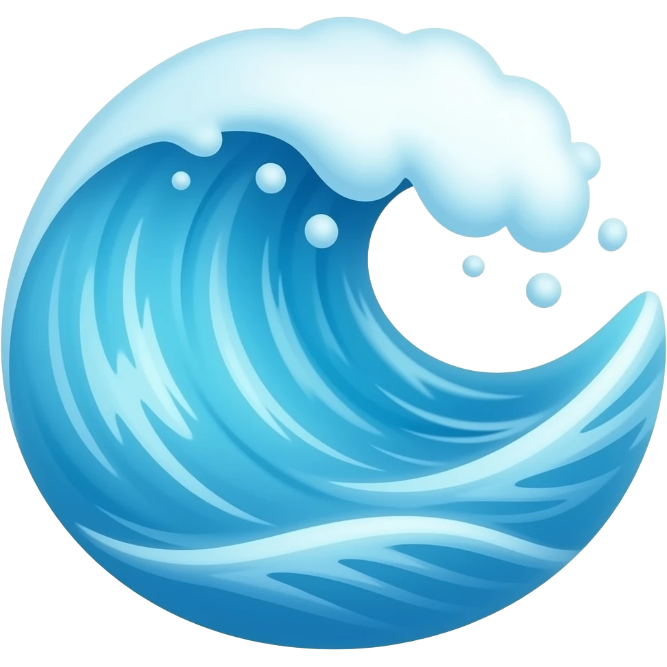 Add waves emoji