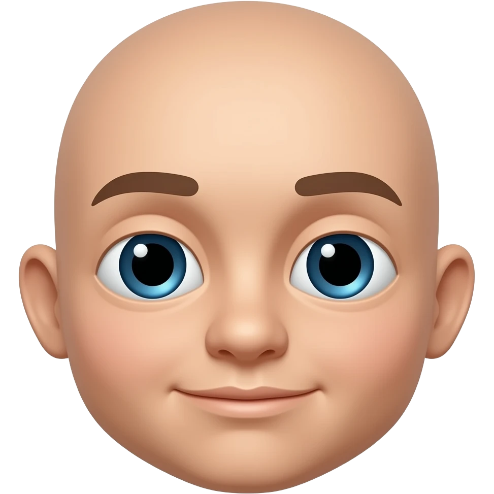 Una carita infantil no humana emoji