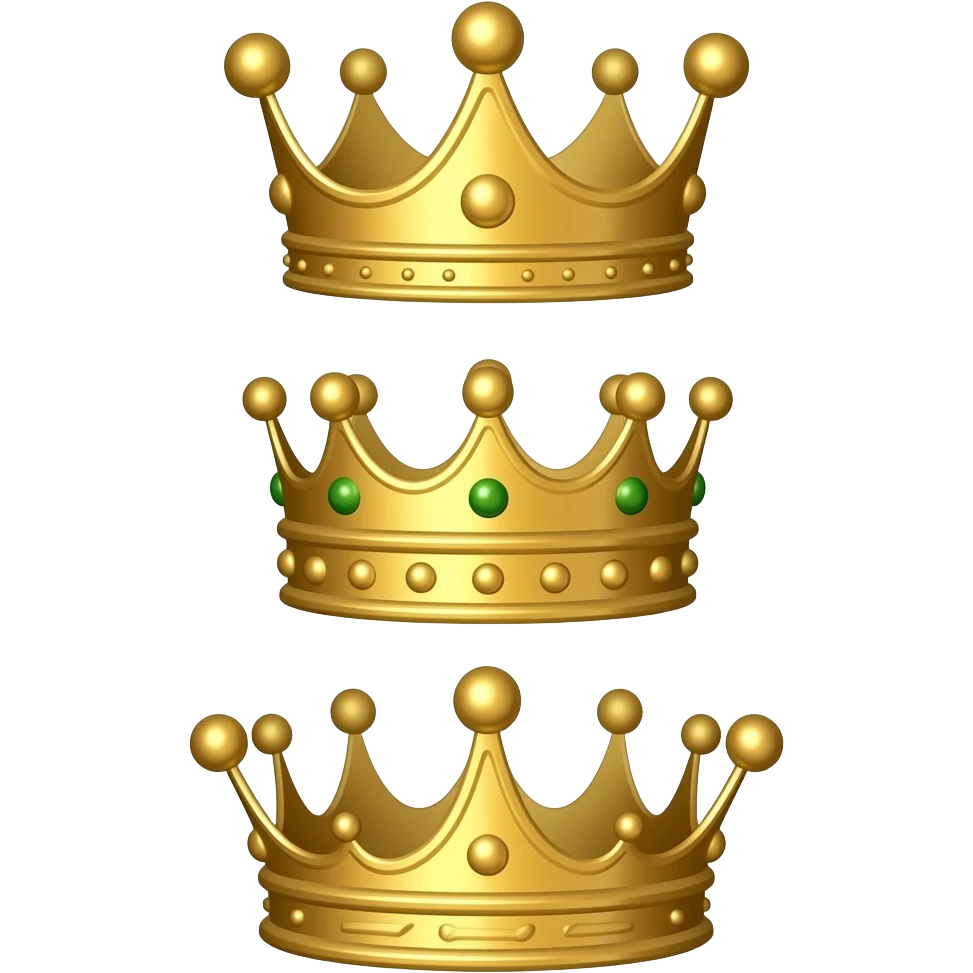 three crowns emoji
