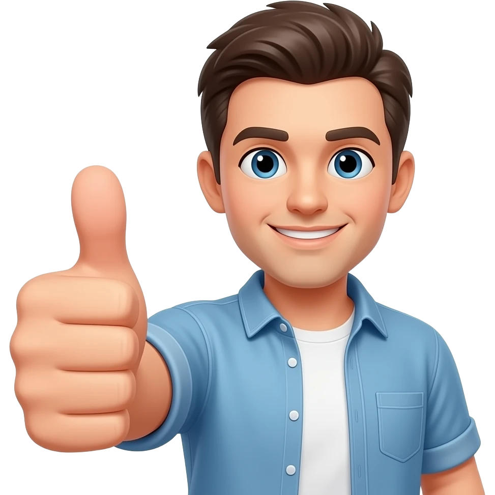 thumb up guy emoji