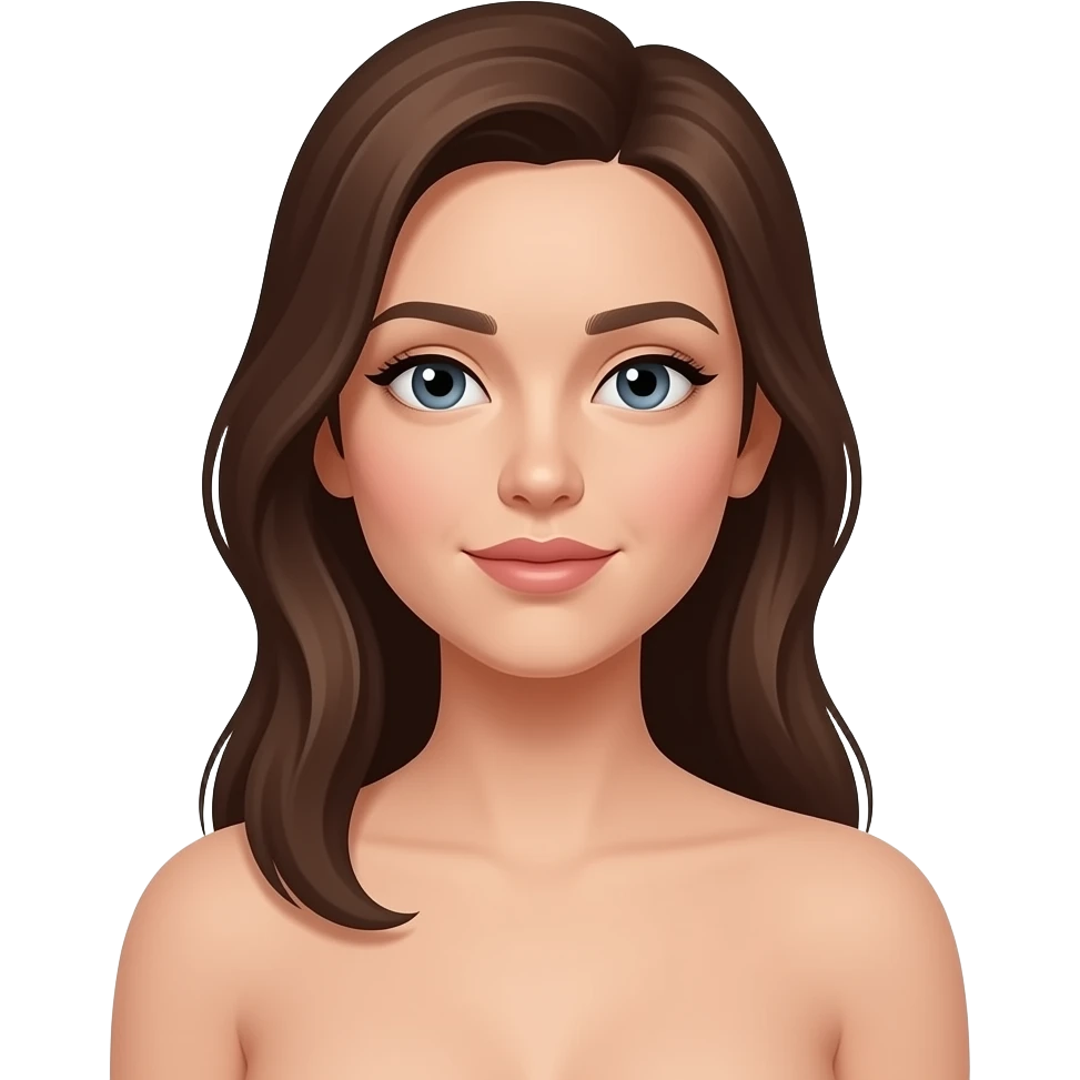 Nude womans front side emoji