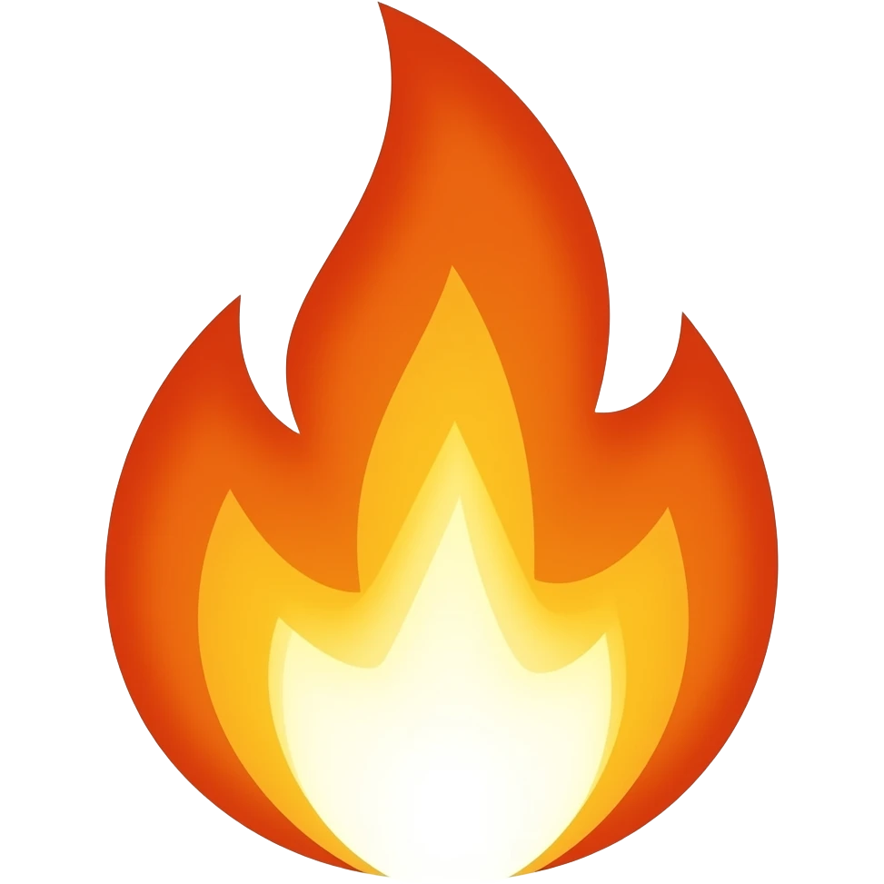 burning "trademark" emoji