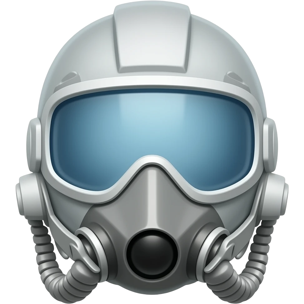 Fighter jet mask emoji