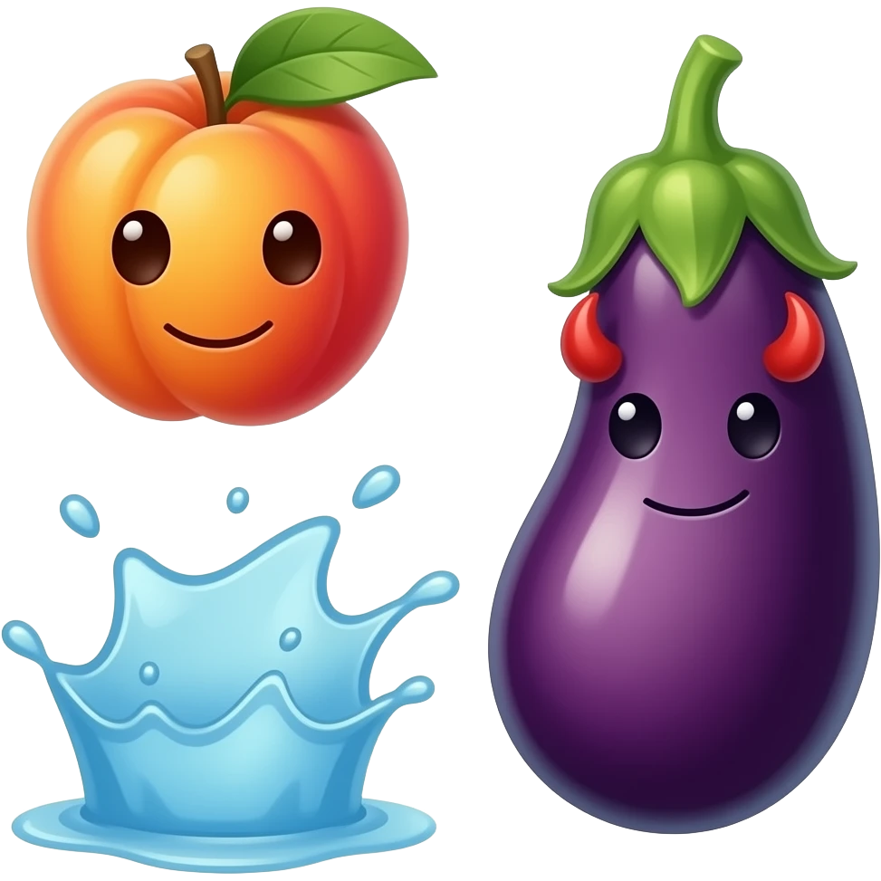 🍑🍆😈💦 emoji