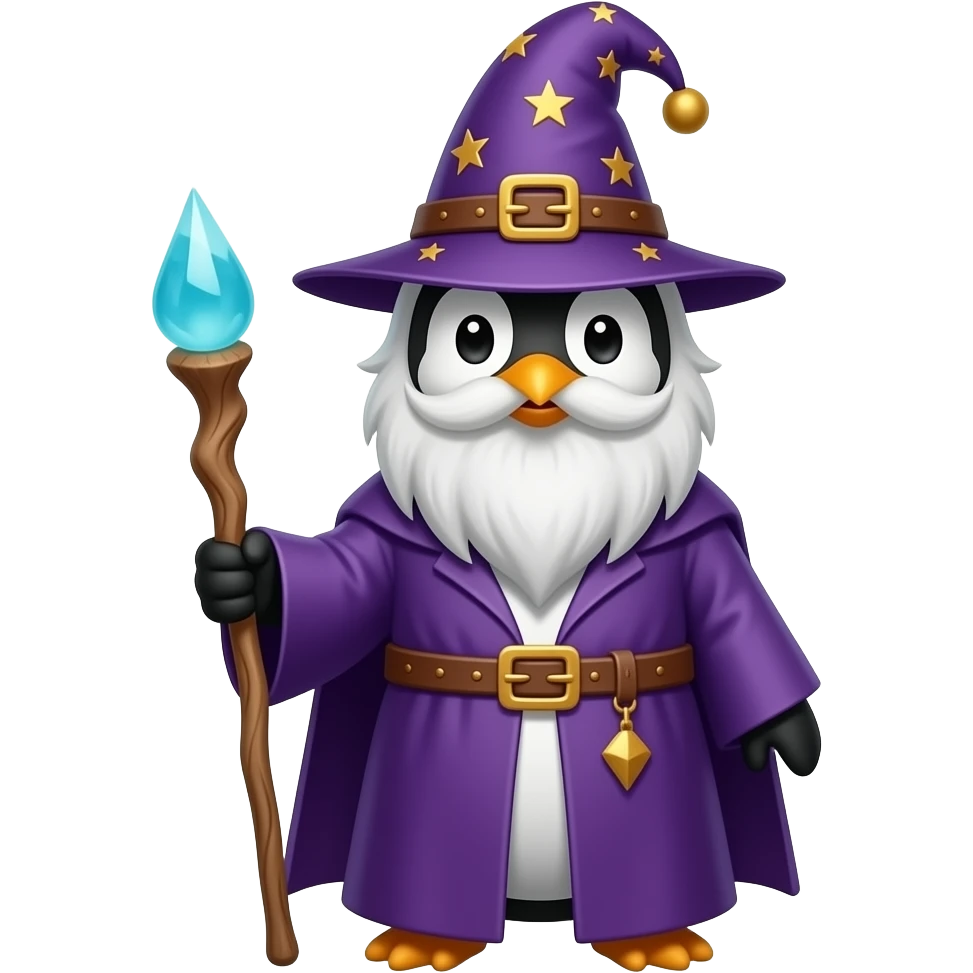 Penguin Wizard emoji