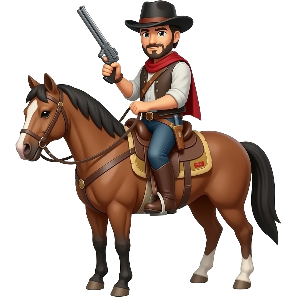 arthur morgan realismo no emoji  red dead redemption 2 cavalgando um cavalo emoji