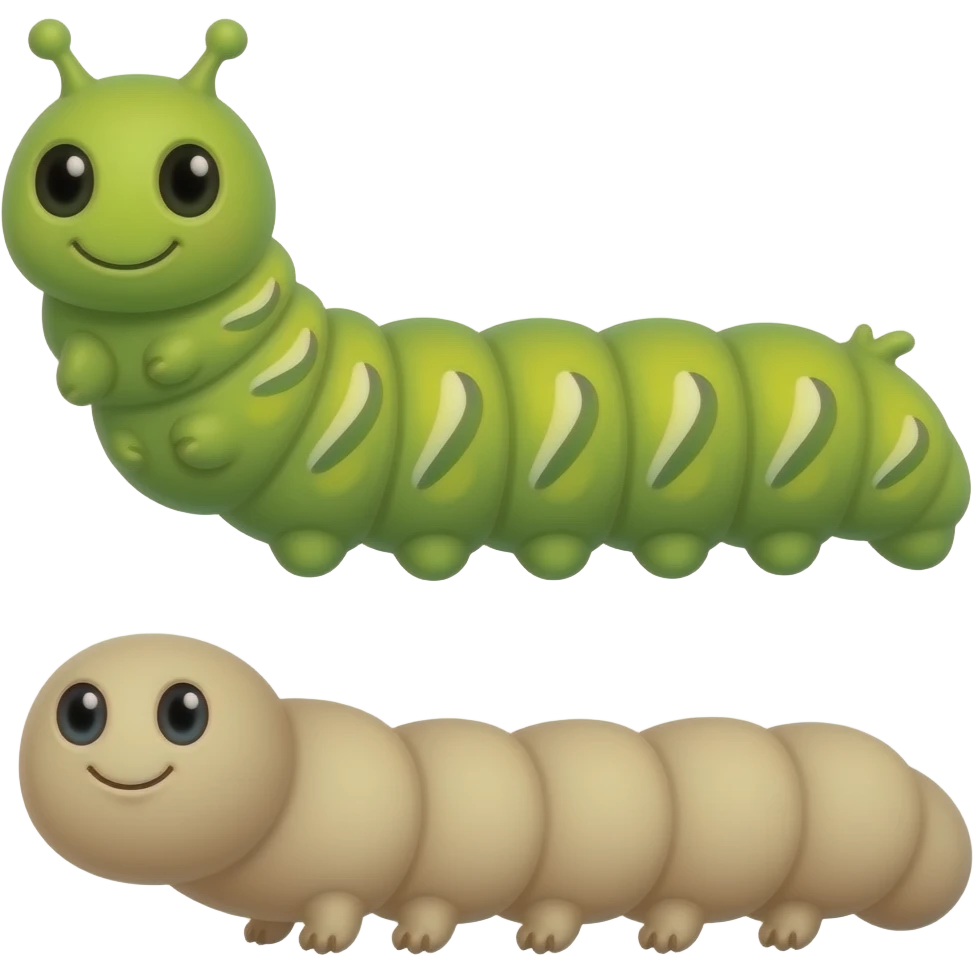 🐛 vs🪱 emoji