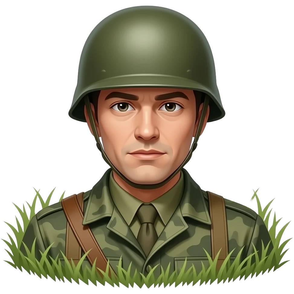 погибший воин в поле emoji