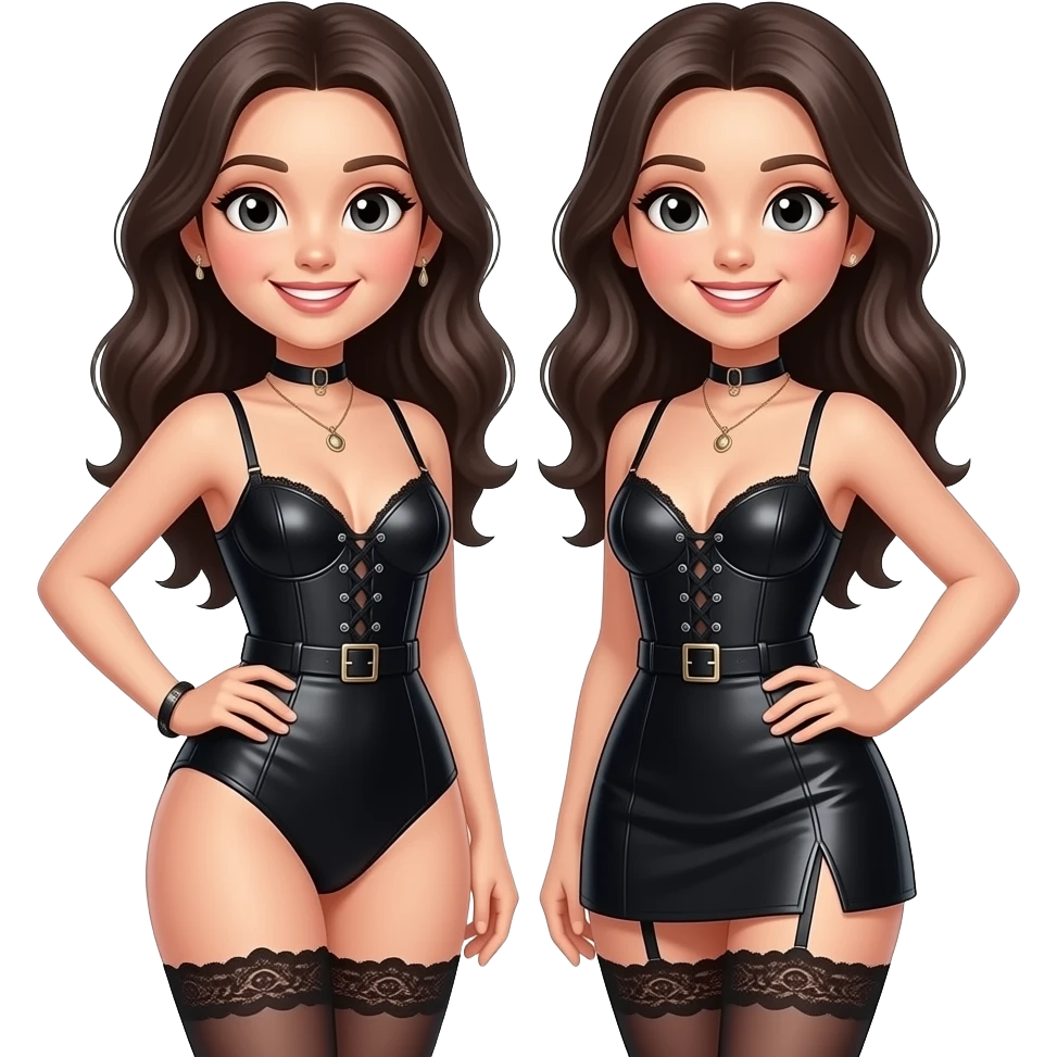 sexy twin girls emoji