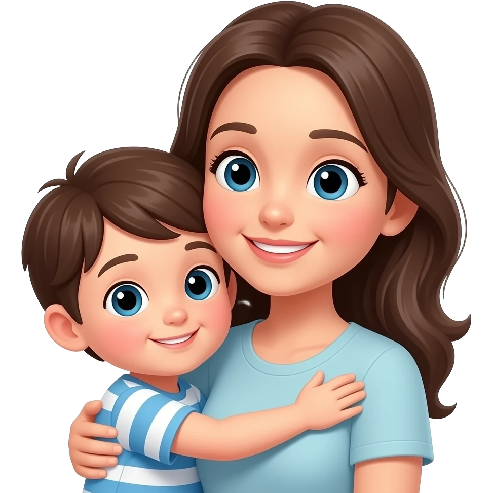 KID hug mom emoji