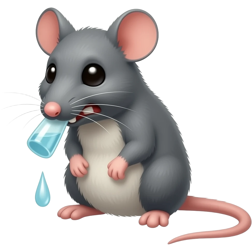Rat drunk emoji
