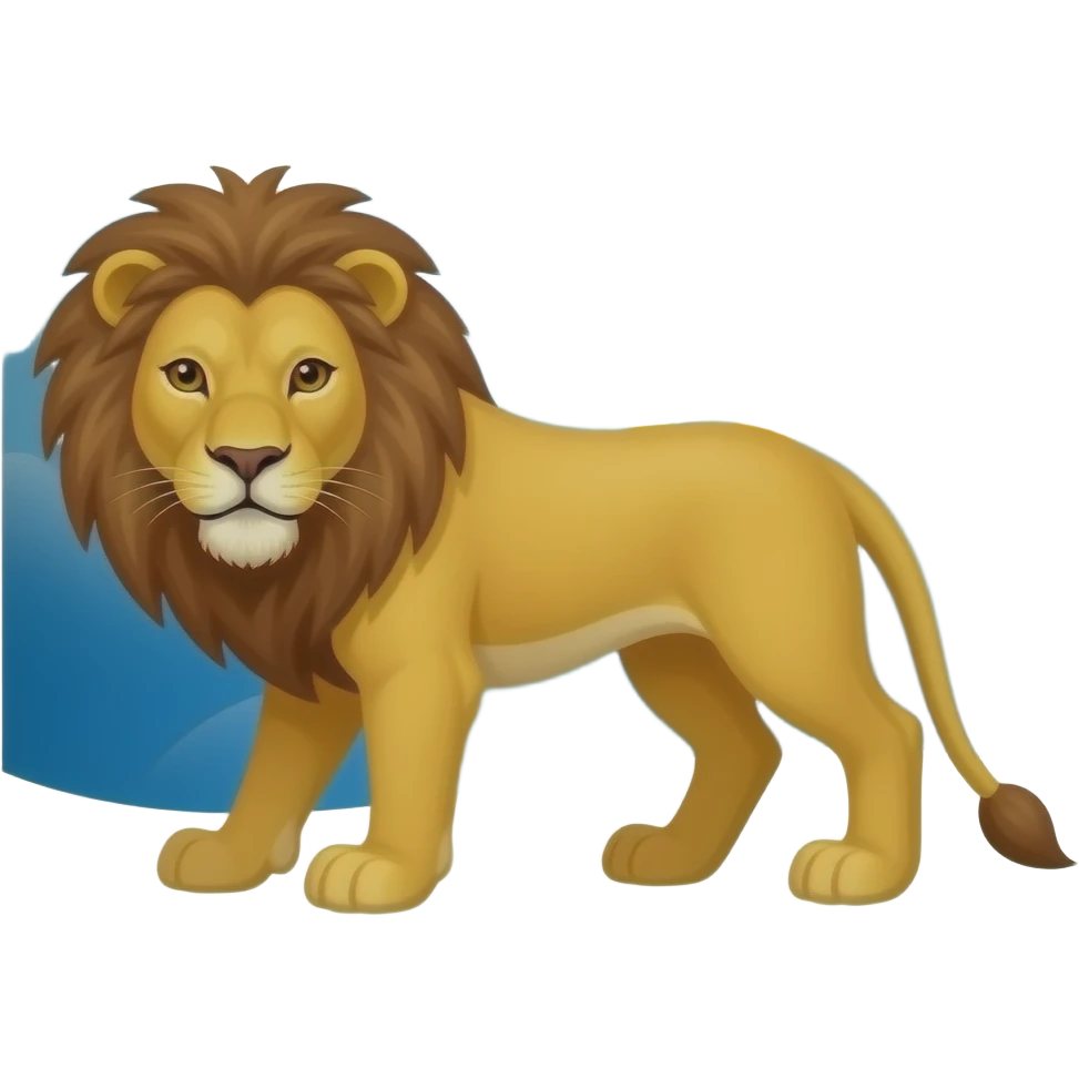 Lion and sun flag emoji