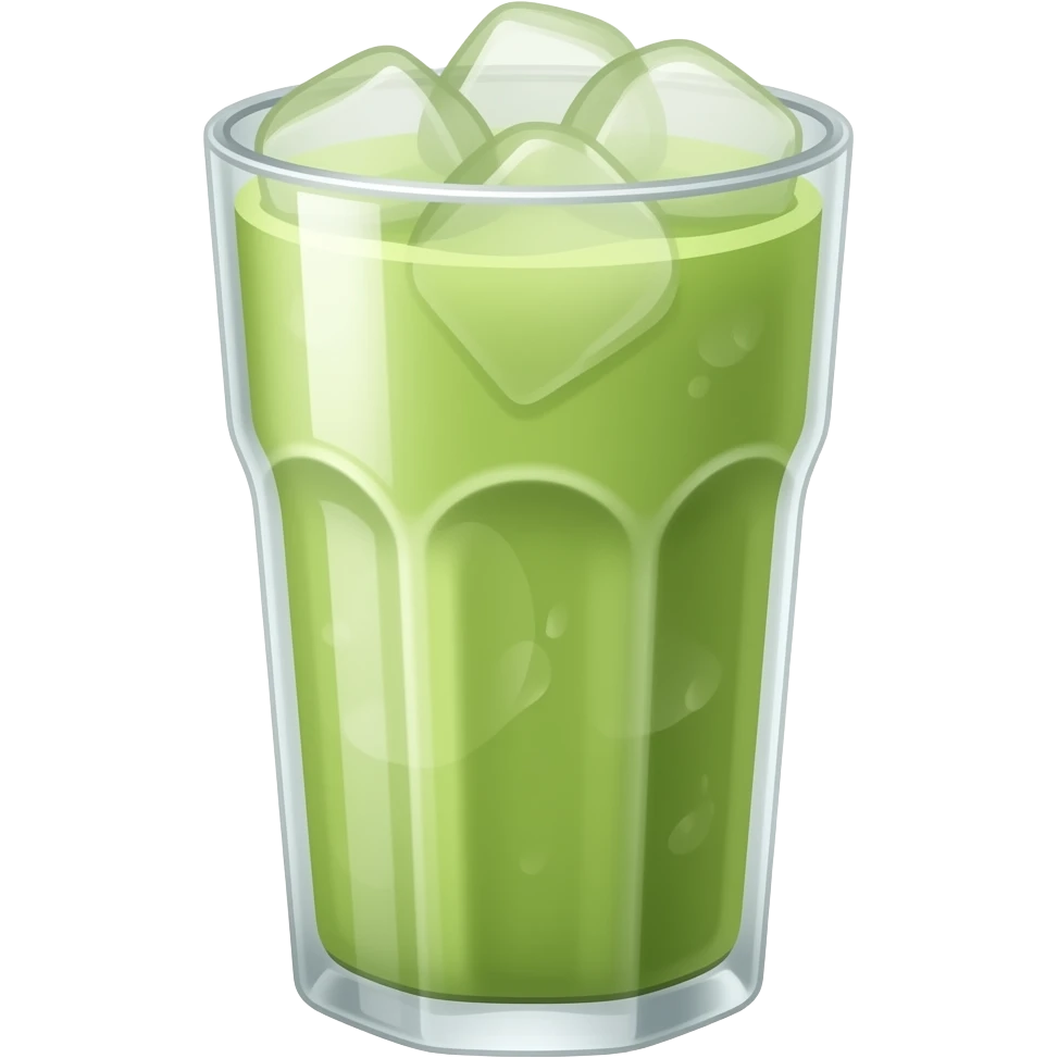 Iced matcha emoji