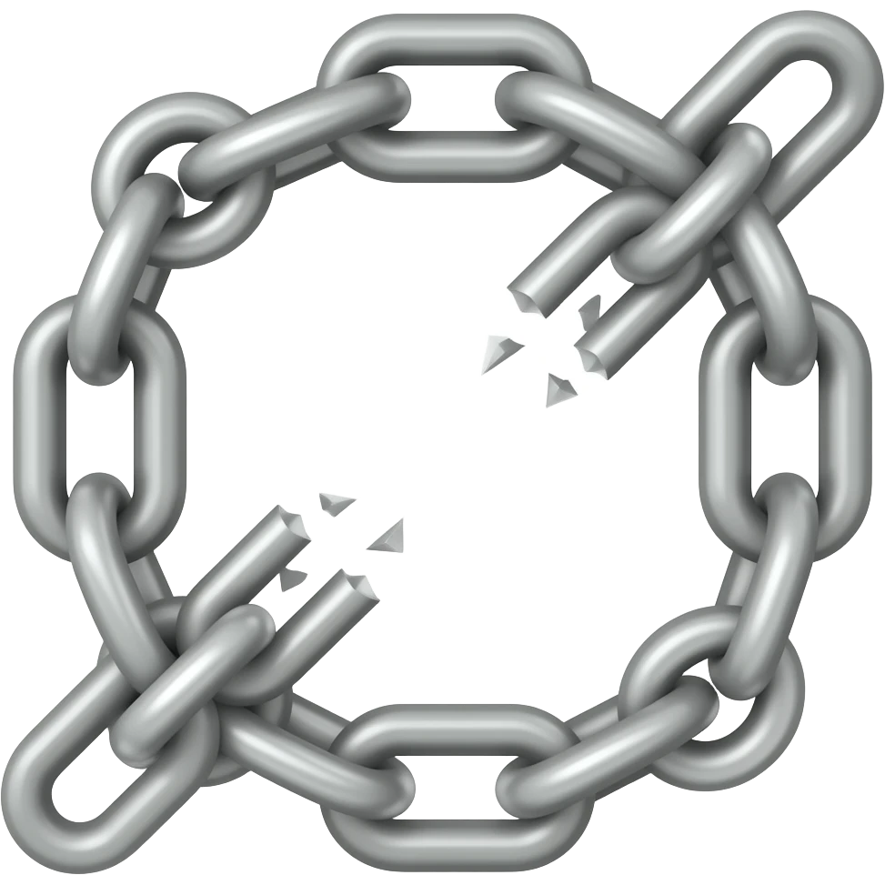 broken chain emoji