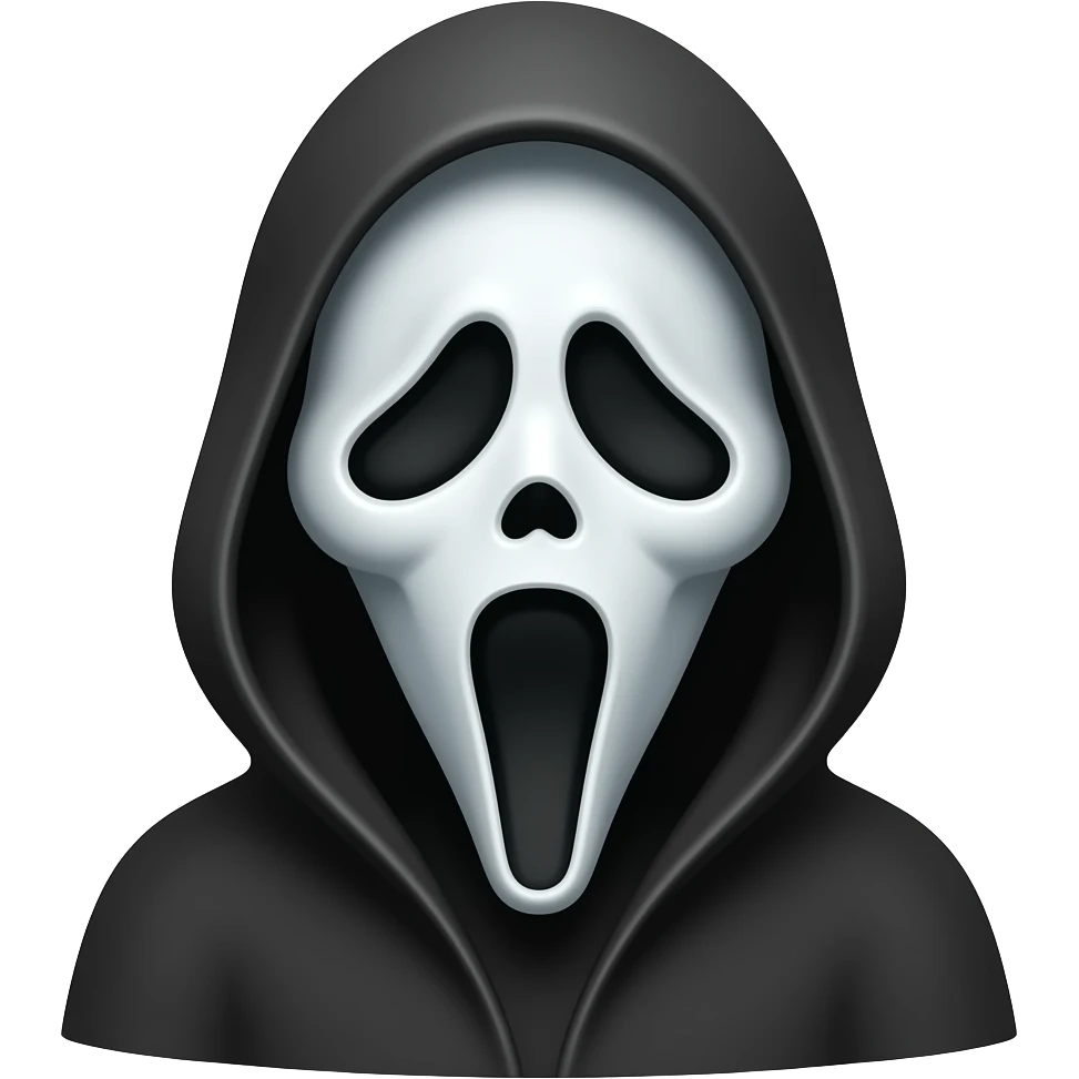 Ghostface wazzza happy emoji