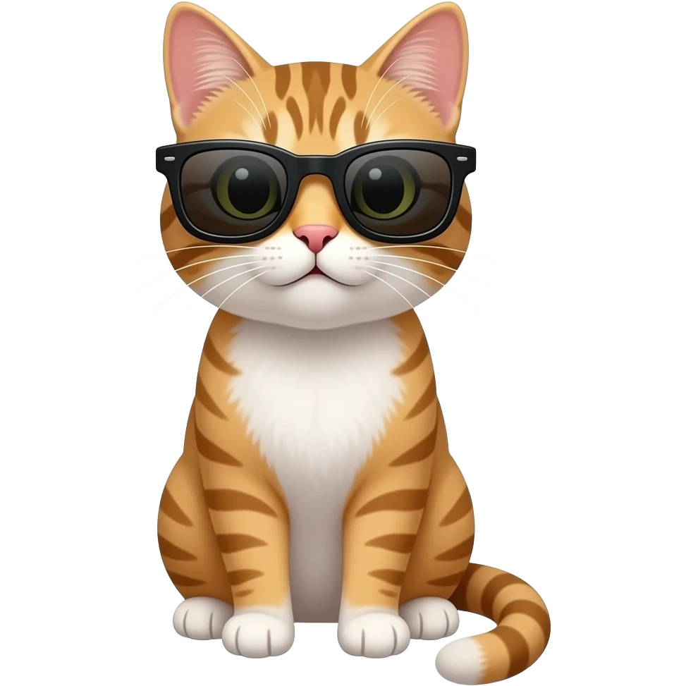 Cat wearing sunglasses emoji