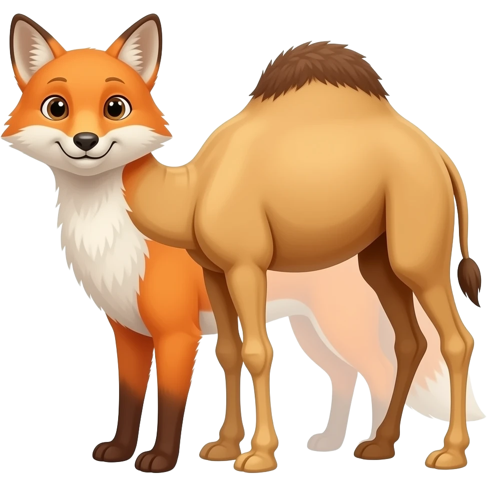 جمل  و الثعلب emoji