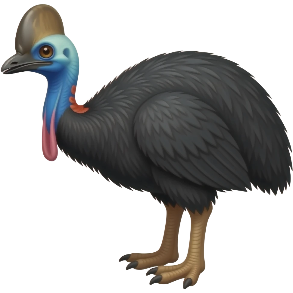 Cassowaries body emoji