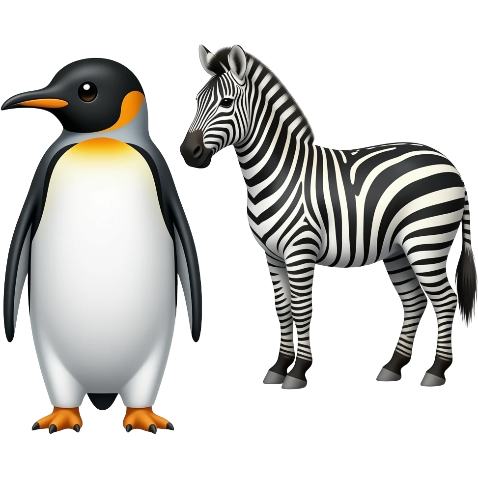 🐧🦓 emoji