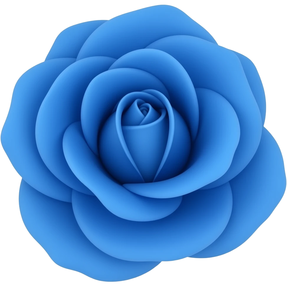 A Blu rose emoji