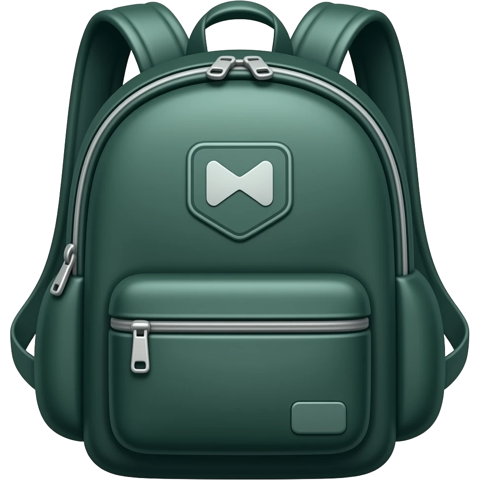 dark green backpack emoji