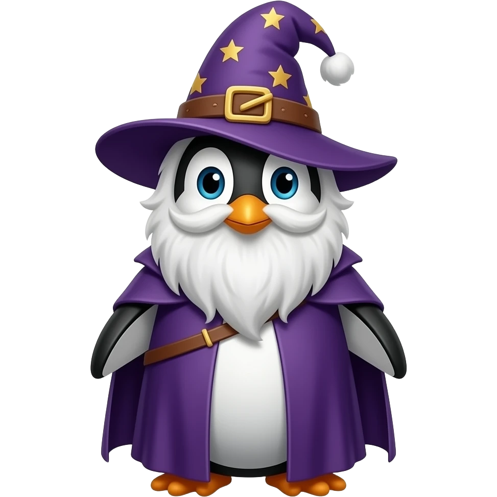 Penguin Wizard emoji