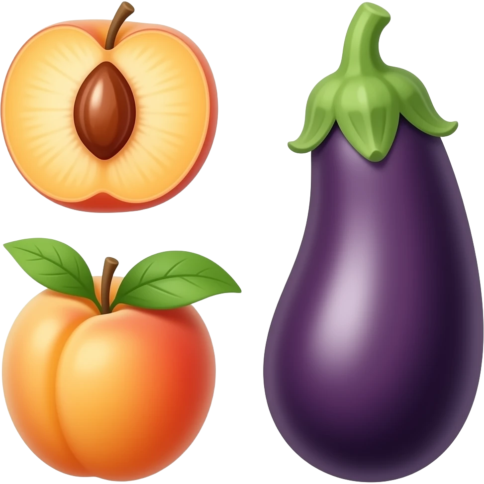 🍑🍆 emoji