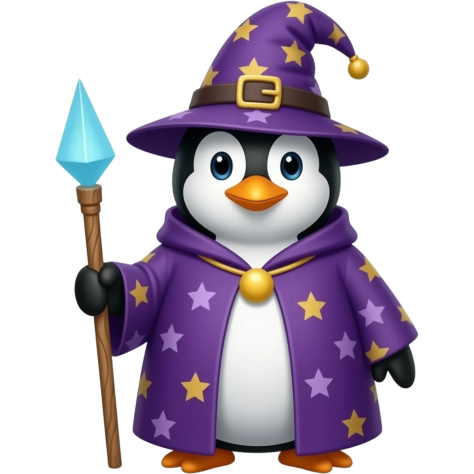 Penguin Wizard emoji