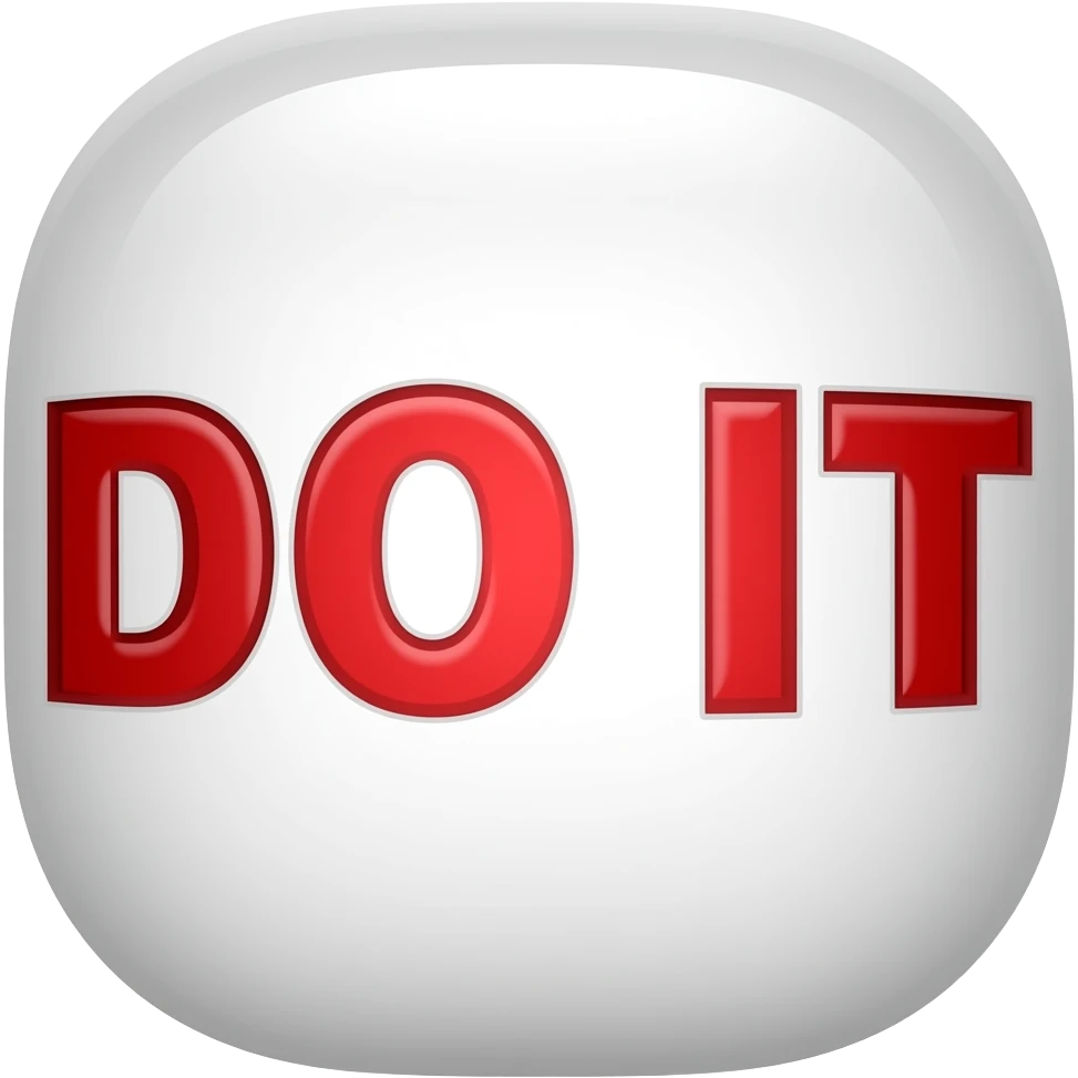 the words "DO IT" in red emoji