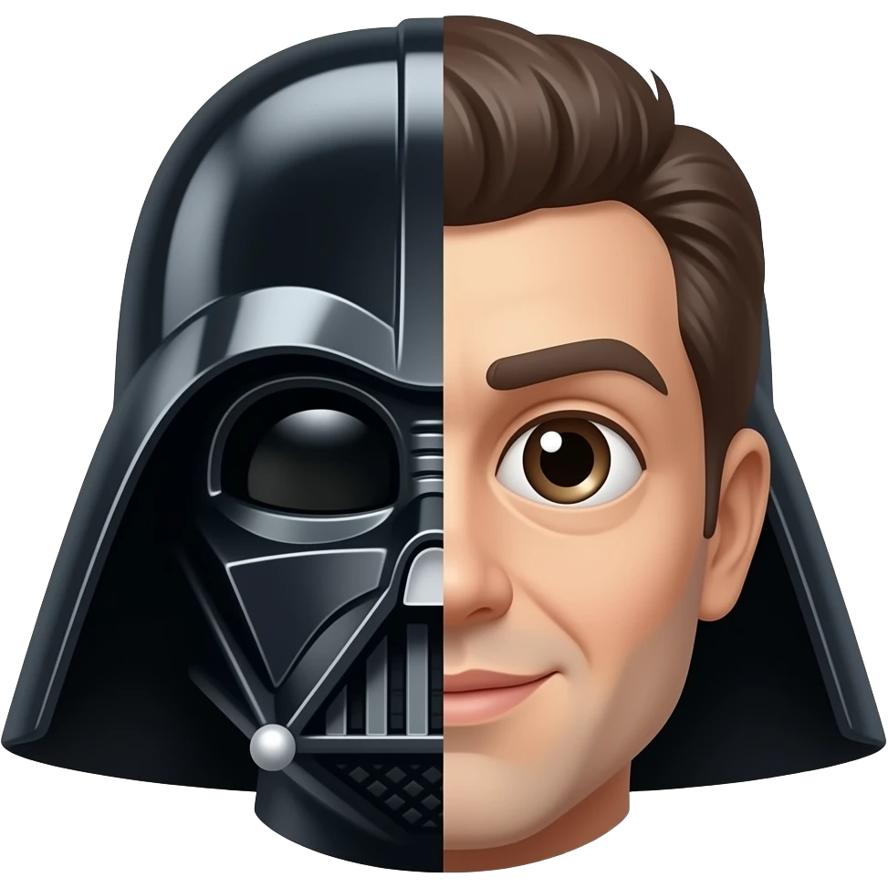 Make it half death Vader emoji