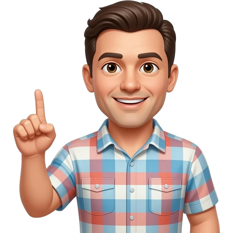 Um homem dizendo - Fara Neutro! emoji