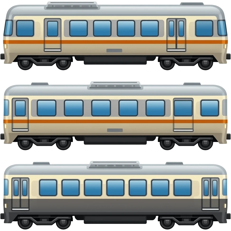 🚂🚃🚃🚃 emoji