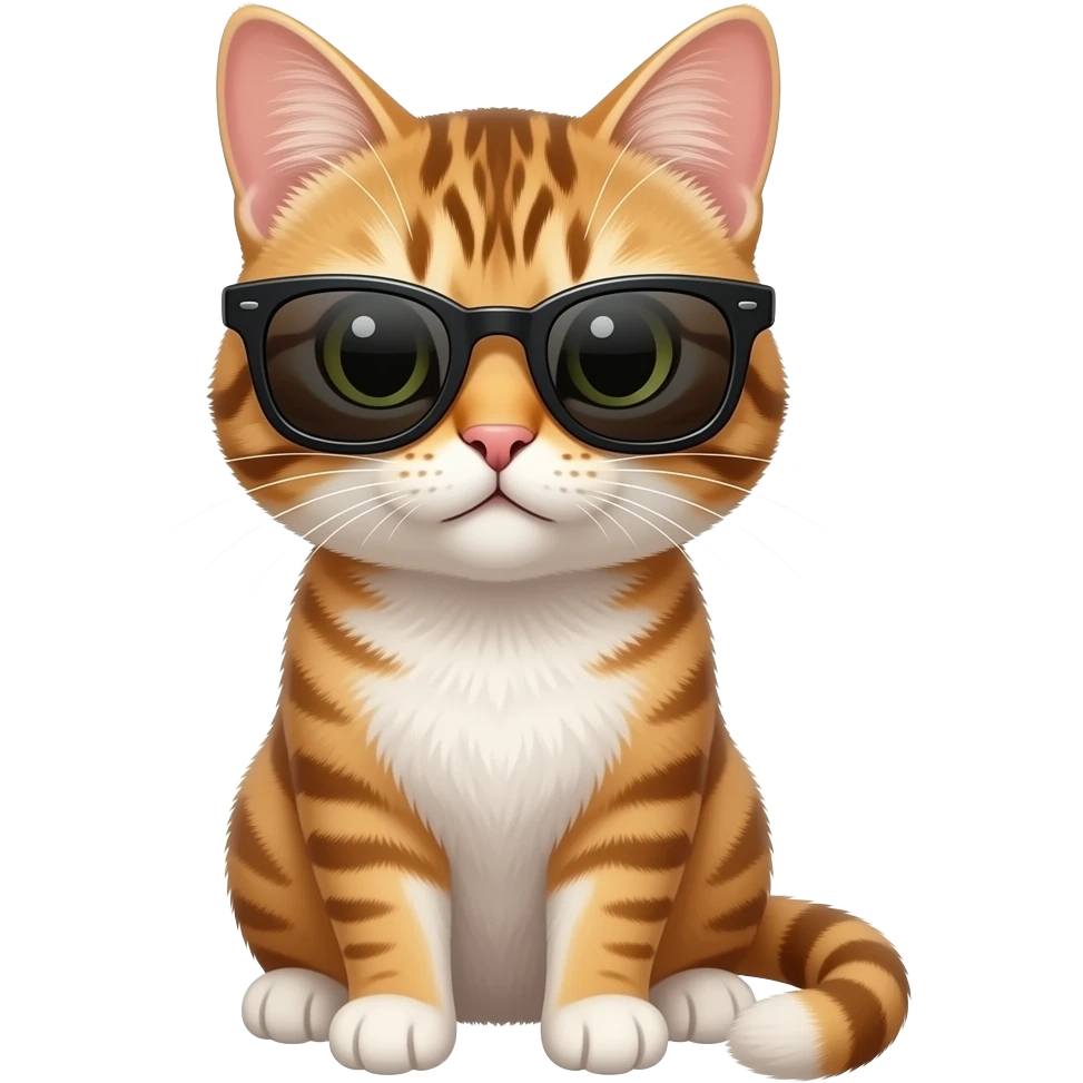 Cat wearing sunglasses emoji