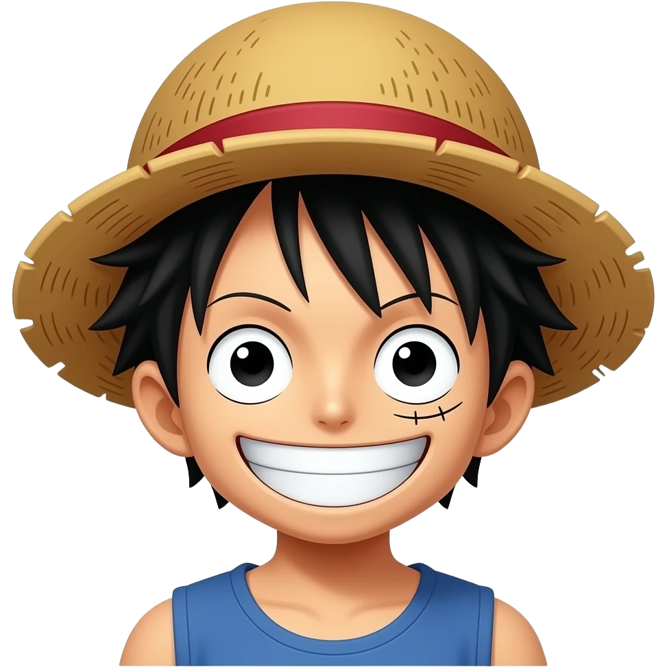 Make Luffy 😁 emoji
