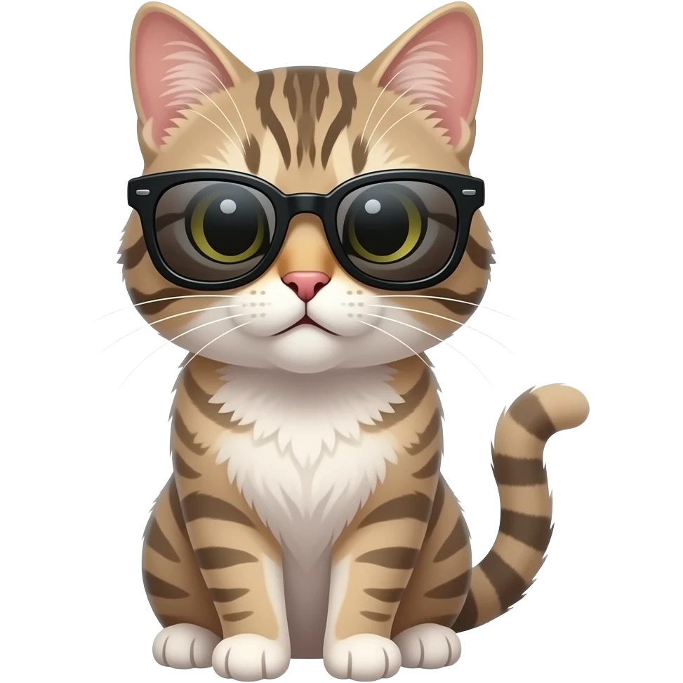 Cat wearing sunglasses emoji