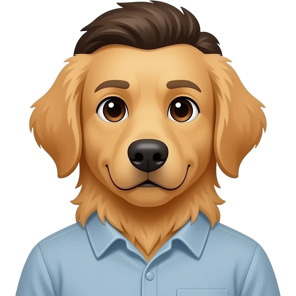 A dog dad emoji