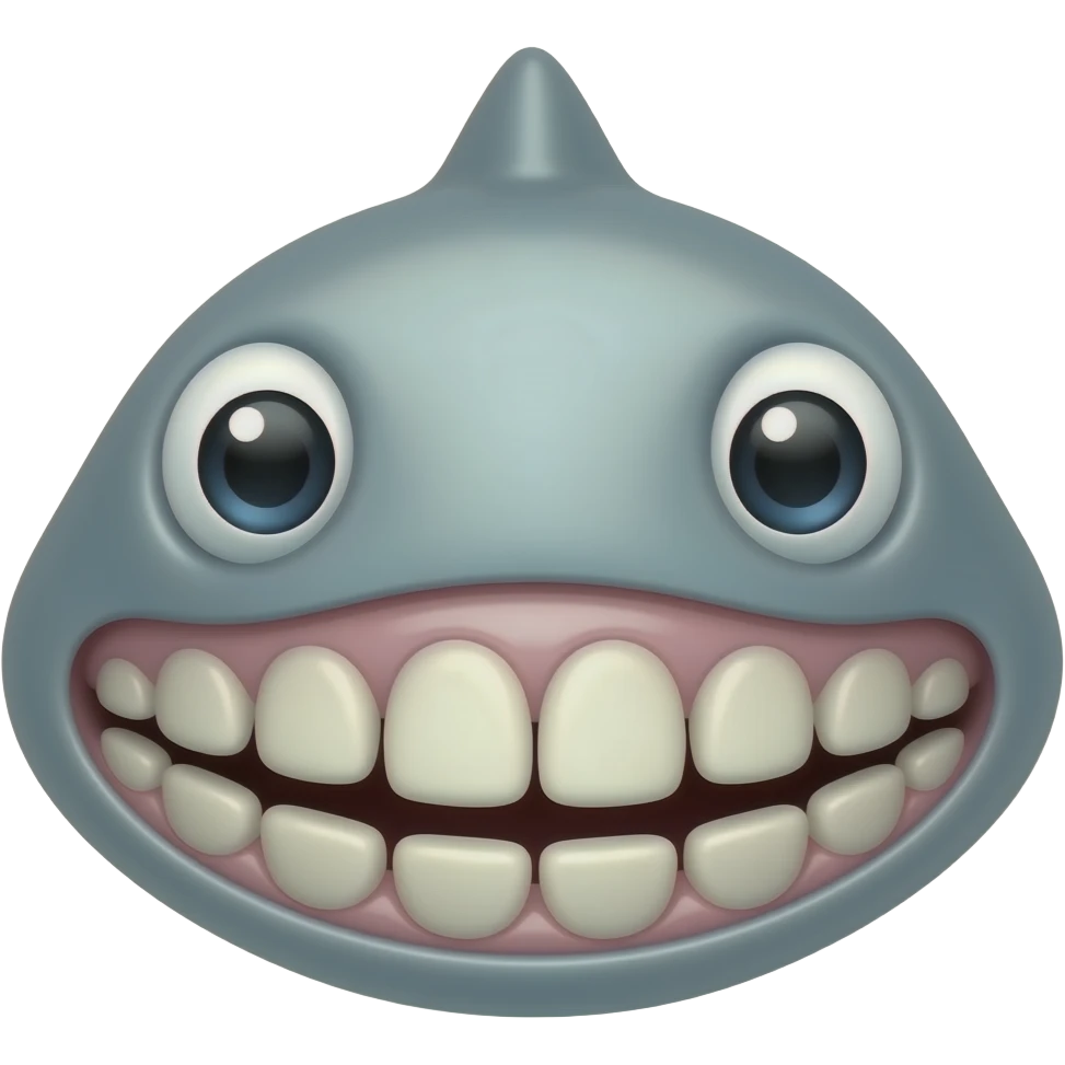 fish teeth emoji