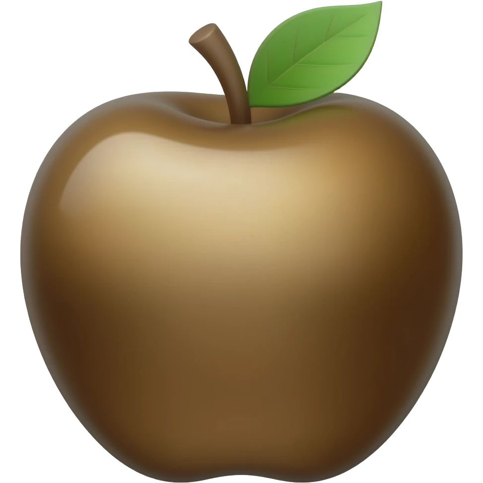 Tucson Brown Metallic Apple emoji