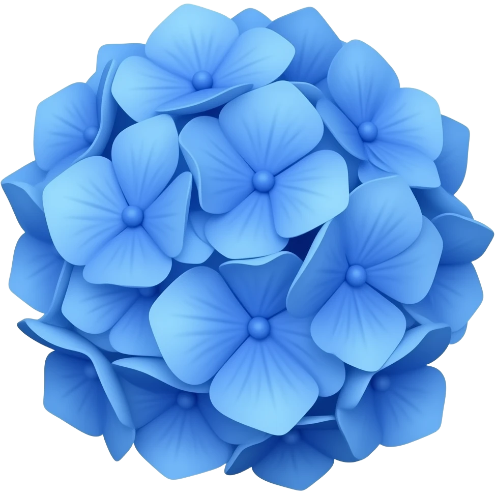 Blue flower emoji