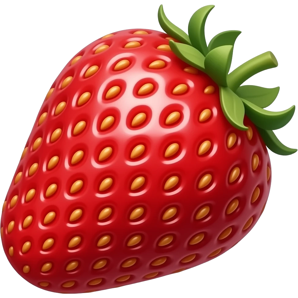 Strawberry fruit emoji