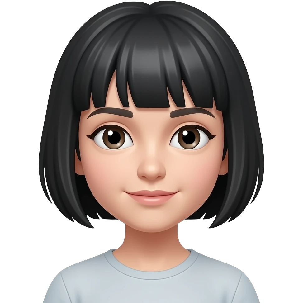 Cabelo curto emoji