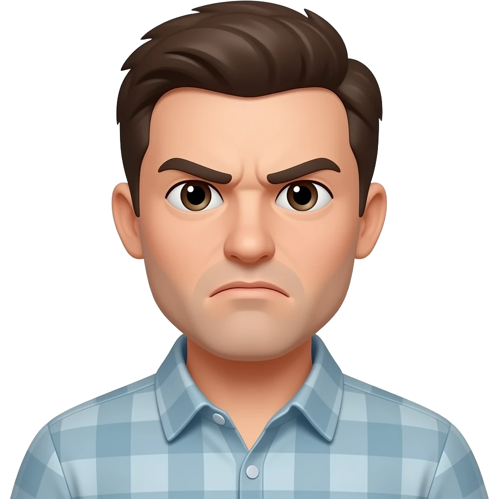 Grumpy - 3d emoji