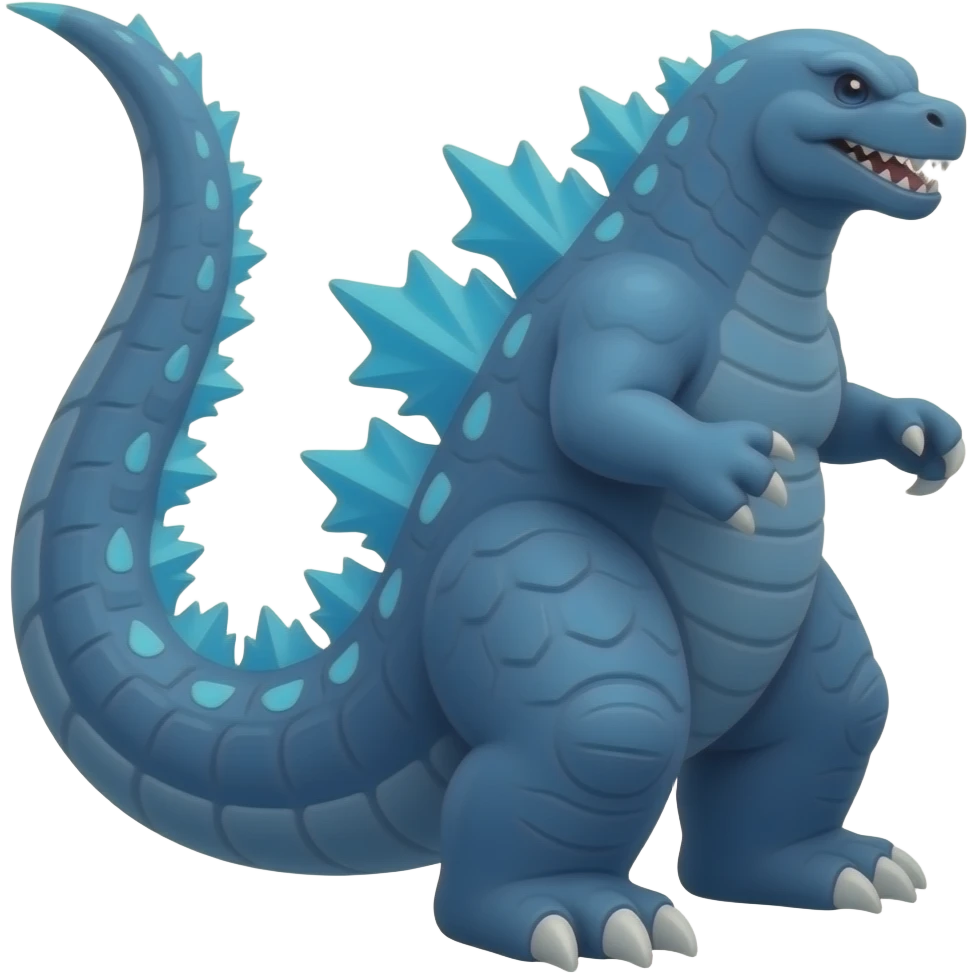 Godzilla blue emoji