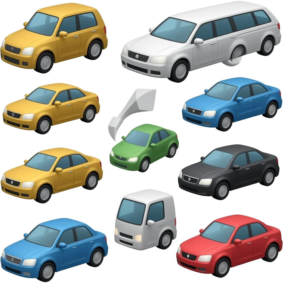 lowpoly car pack emoji