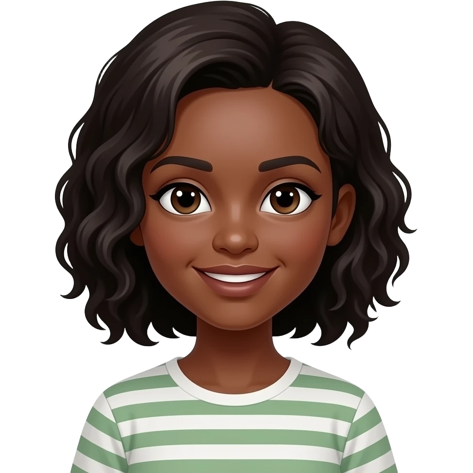 Ebony girl emoji