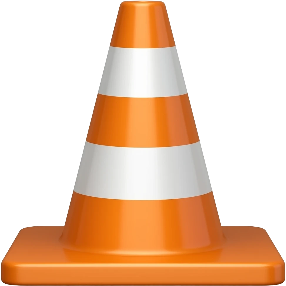 Traffic cone emoji